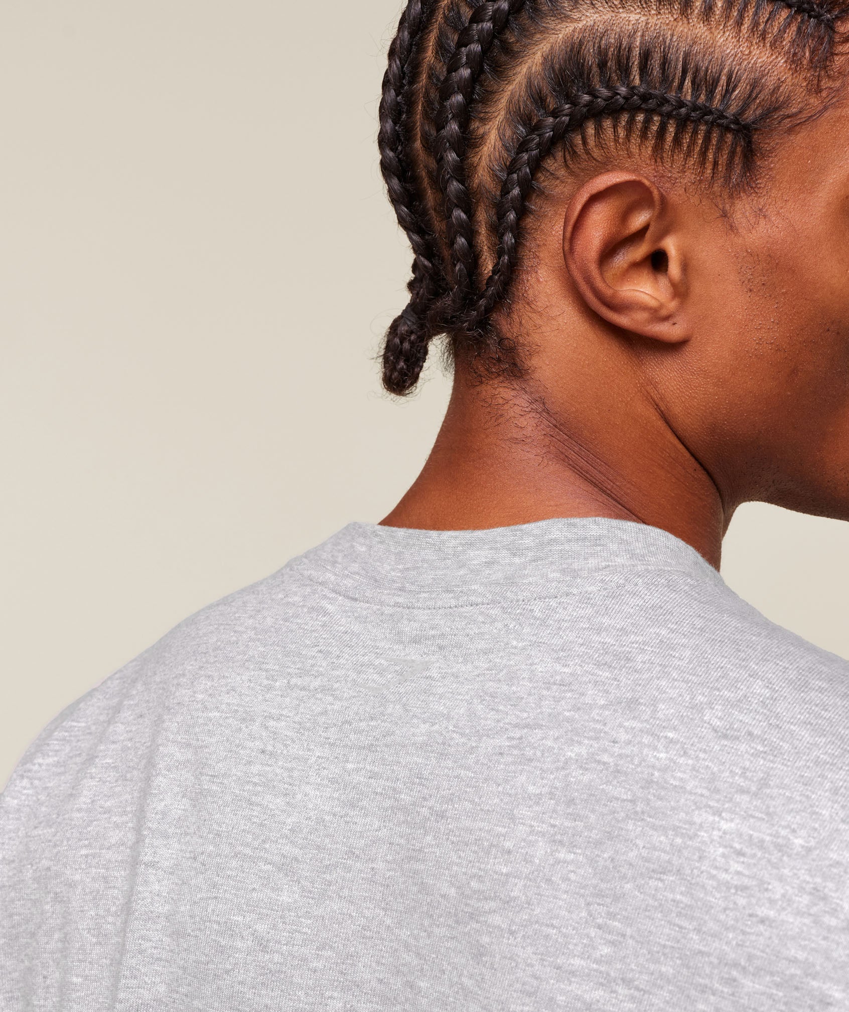 Gymshark Gslc Long Sleeve T-Shirt Light Grey Core Marl
