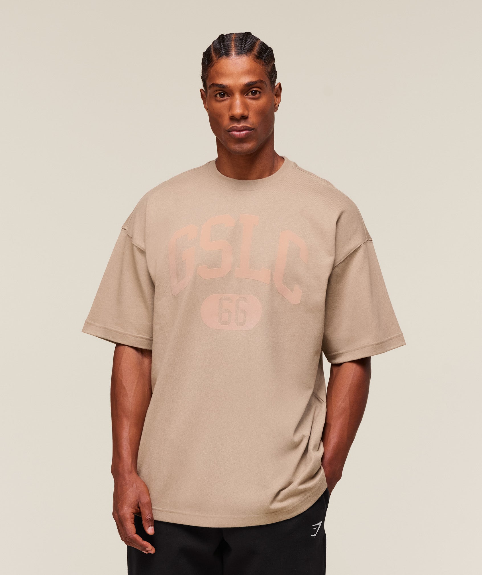 Gymshark Gslc T-Shirt Cement Brown
