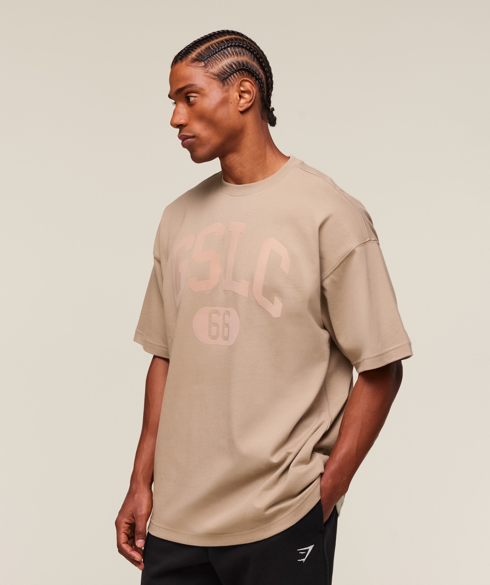 Gymshark Gslc T-Shirt Cement Brown