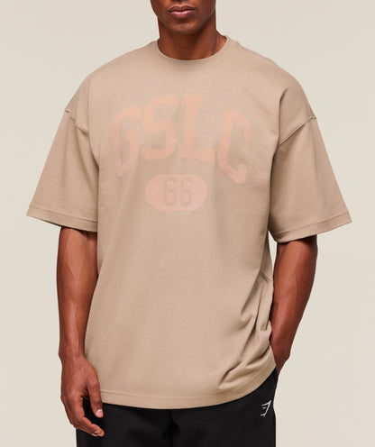 Gymshark Gslc T-Shirt Cement Brown