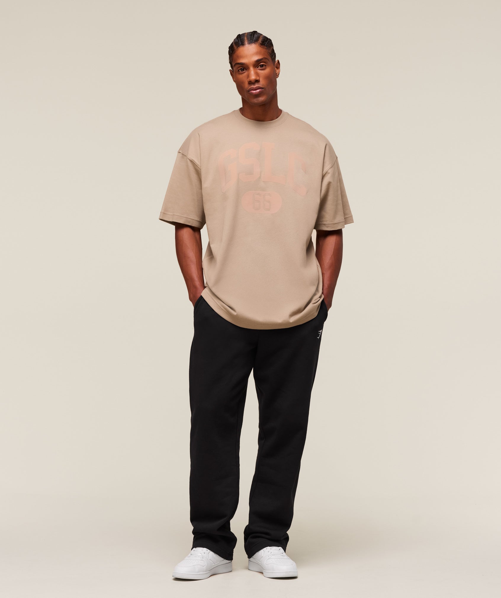 Gymshark Gslc T-Shirt Cement Brown