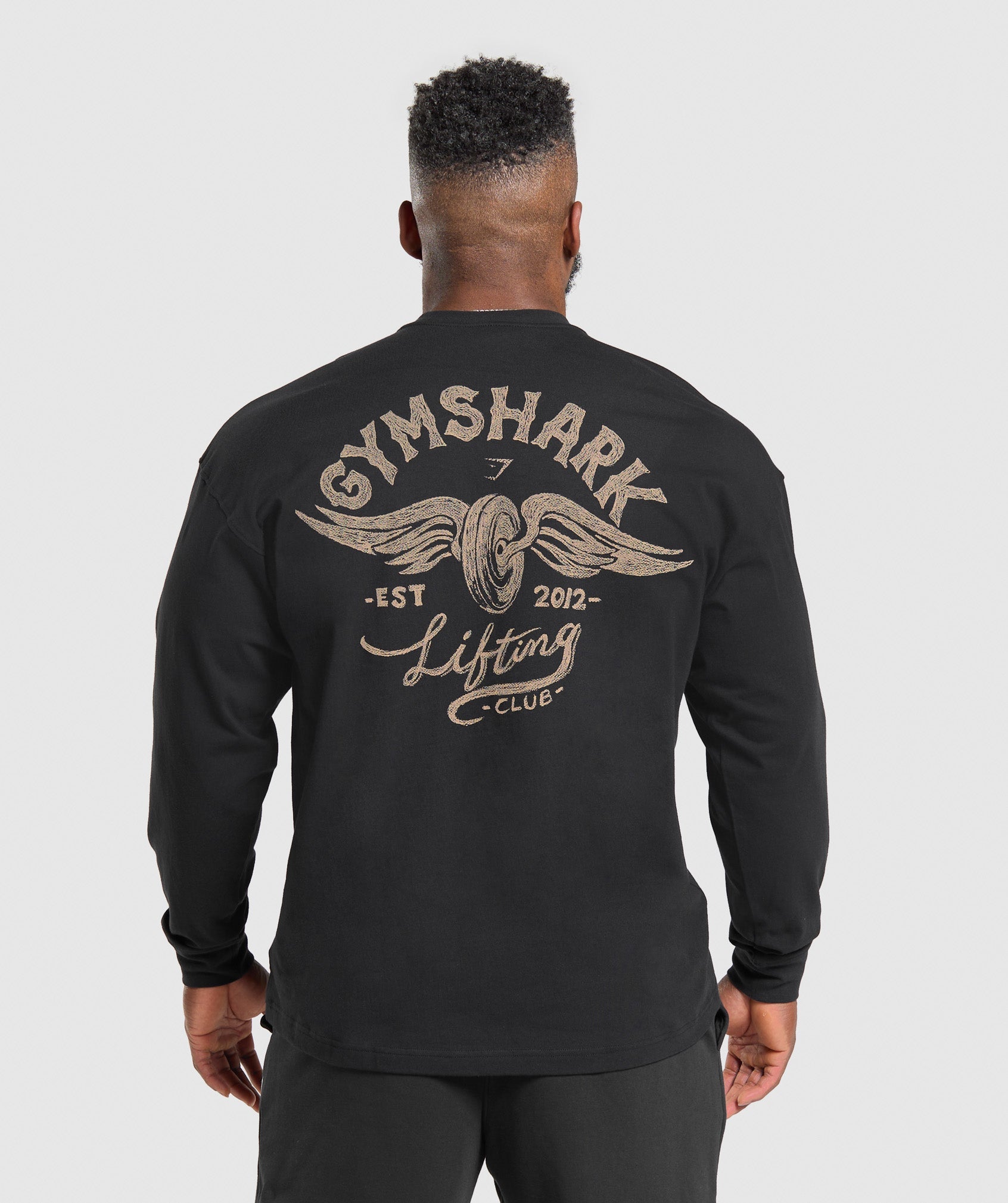 Gymshark Flying Weights Long Sleeve T-Shirt Black