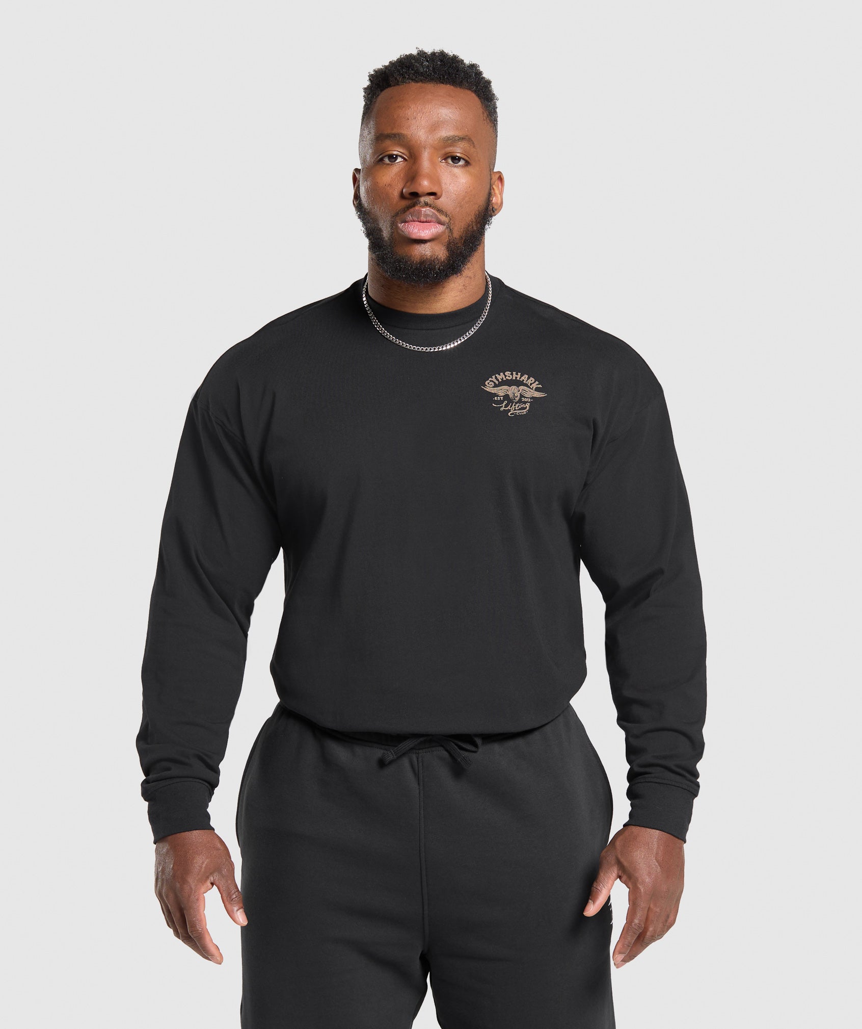 Gymshark Flying Weights Long Sleeve T-Shirt Black