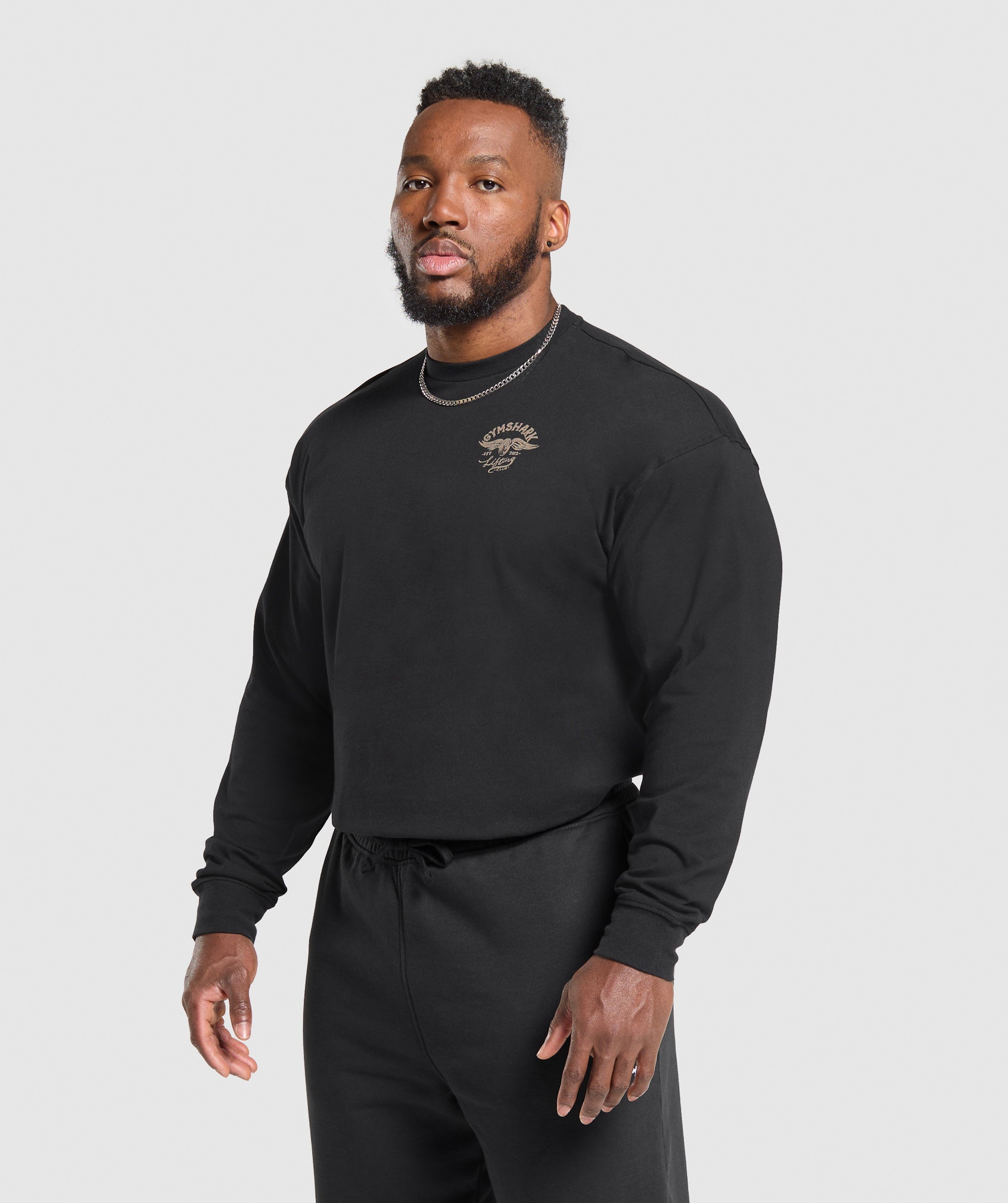 Gymshark Flying Weights Long Sleeve T-Shirt Black