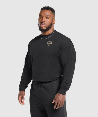 Gymshark Flying Weights Long Sleeve T-Shirt Black