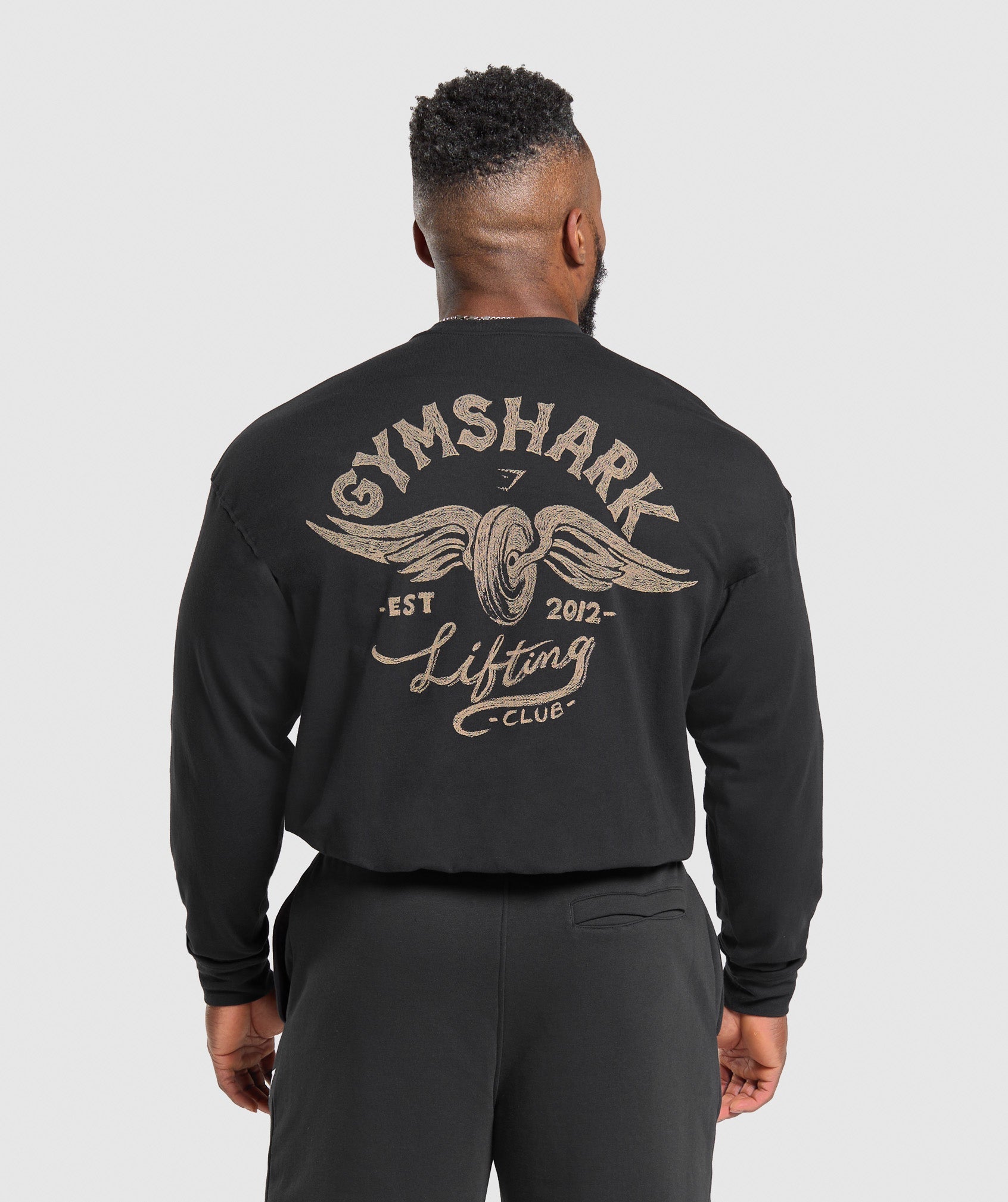 Gymshark Flying Weights Long Sleeve T-Shirt Black