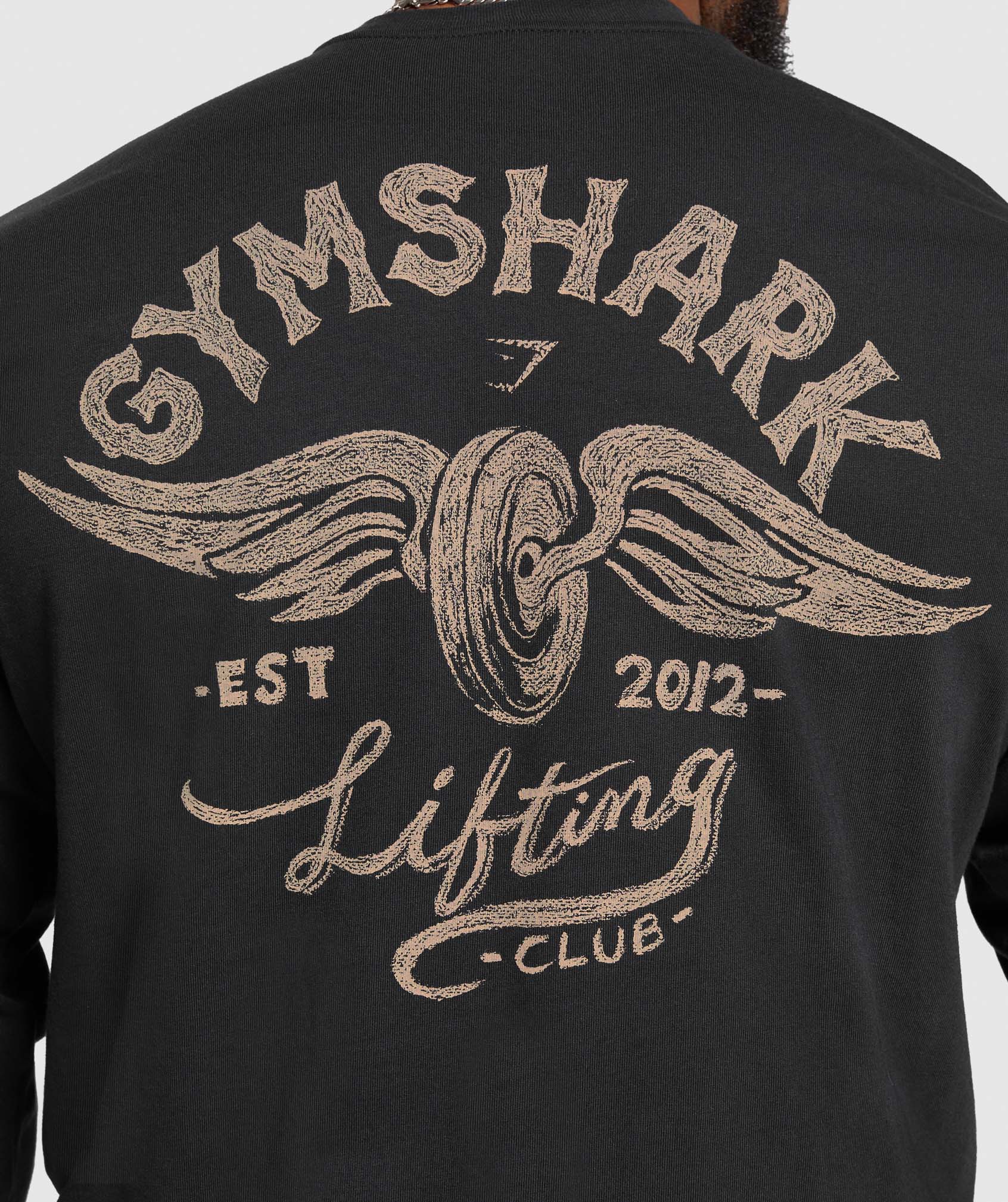 Gymshark Flying Weights Long Sleeve T-Shirt Black