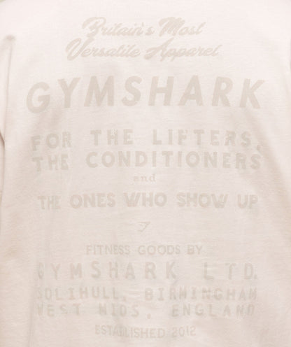 Gymshark For The Lifters Boxy T-Shirt Oat White