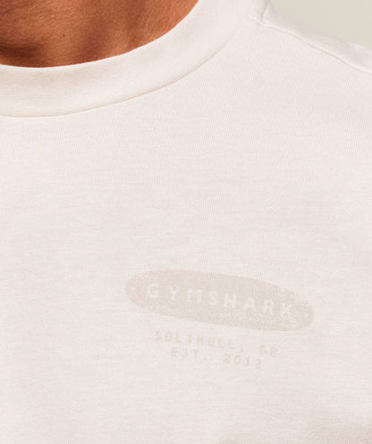 Gymshark For The Lifters Boxy T-Shirt Oat White