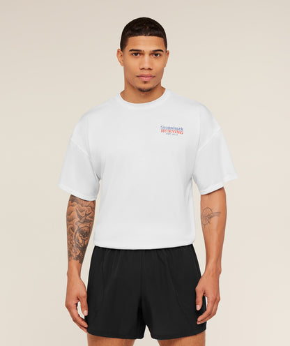 Gymshark Run Club Graphic T-Shirt Gs White