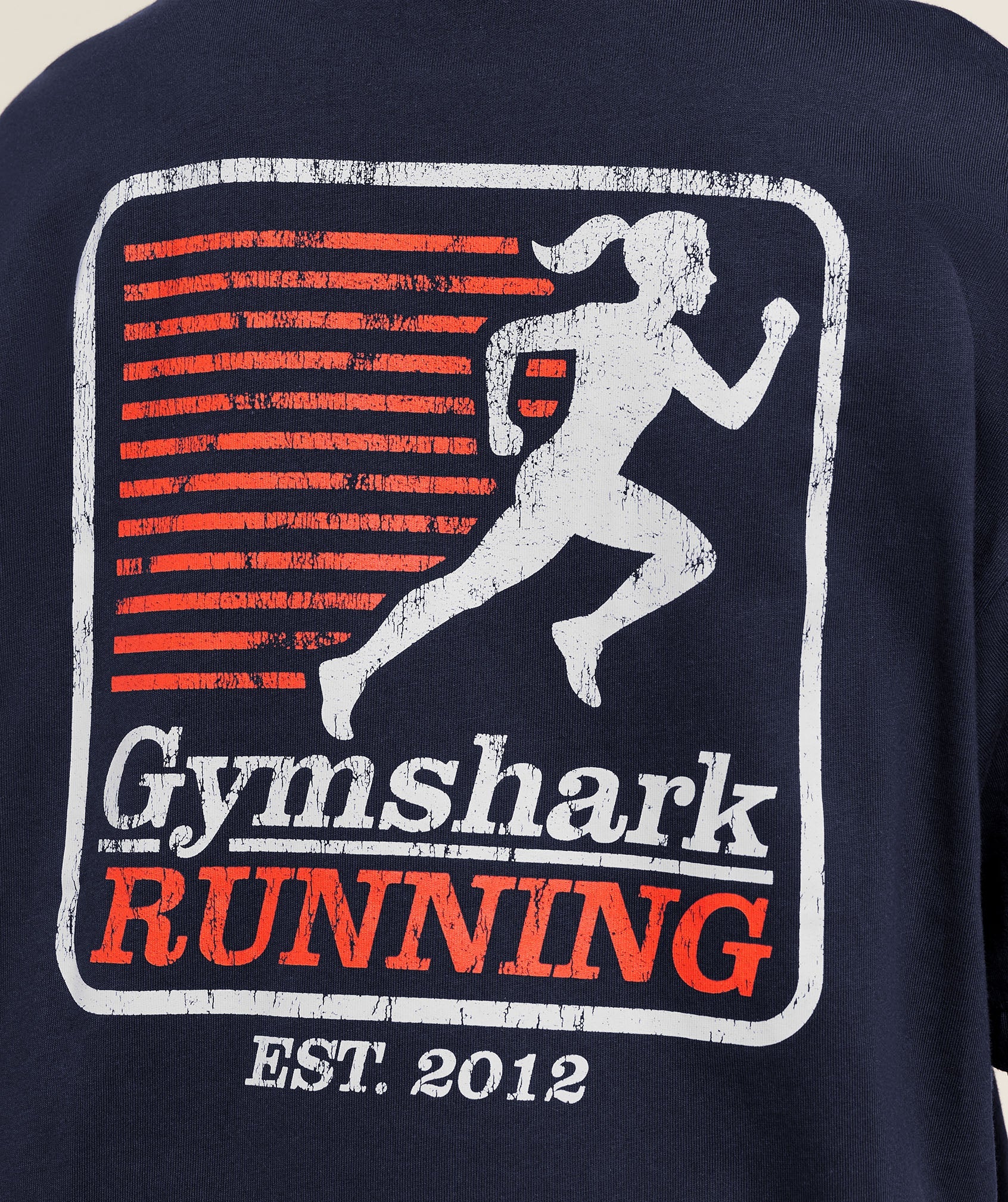 Women's Gymshark Run Club Graphic Short Sleeve T-Shirt Heavy Blue