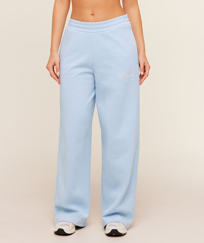 Women's Gymshark Script Embroidery Joggers Chilled Blue