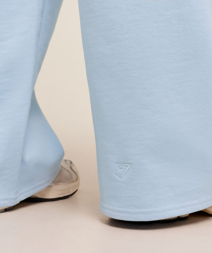 Women's Gymshark Script Embroidery Joggers Chilled Blue