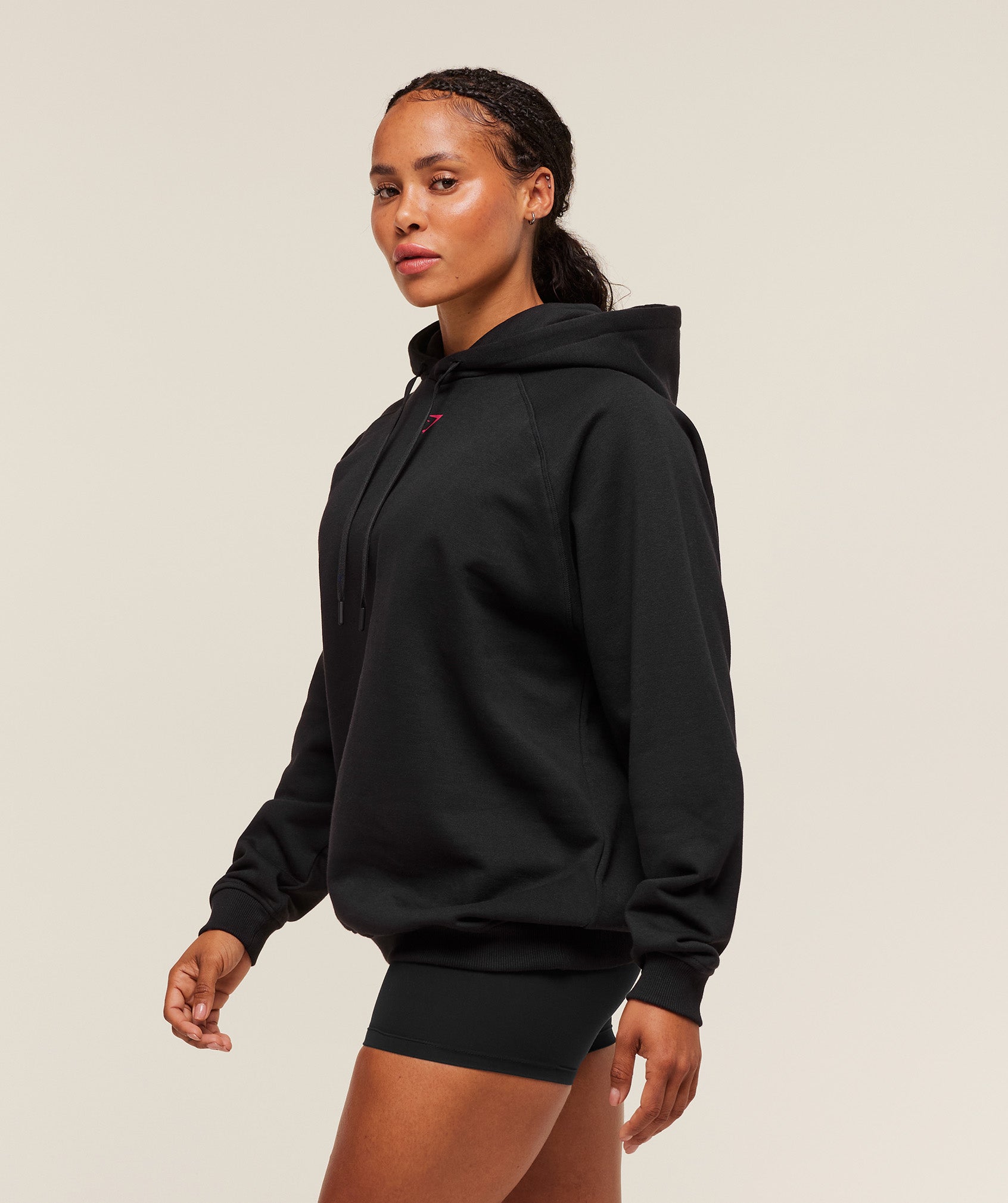 Women's Gymshark Strength Department Oversized Hoodie Black