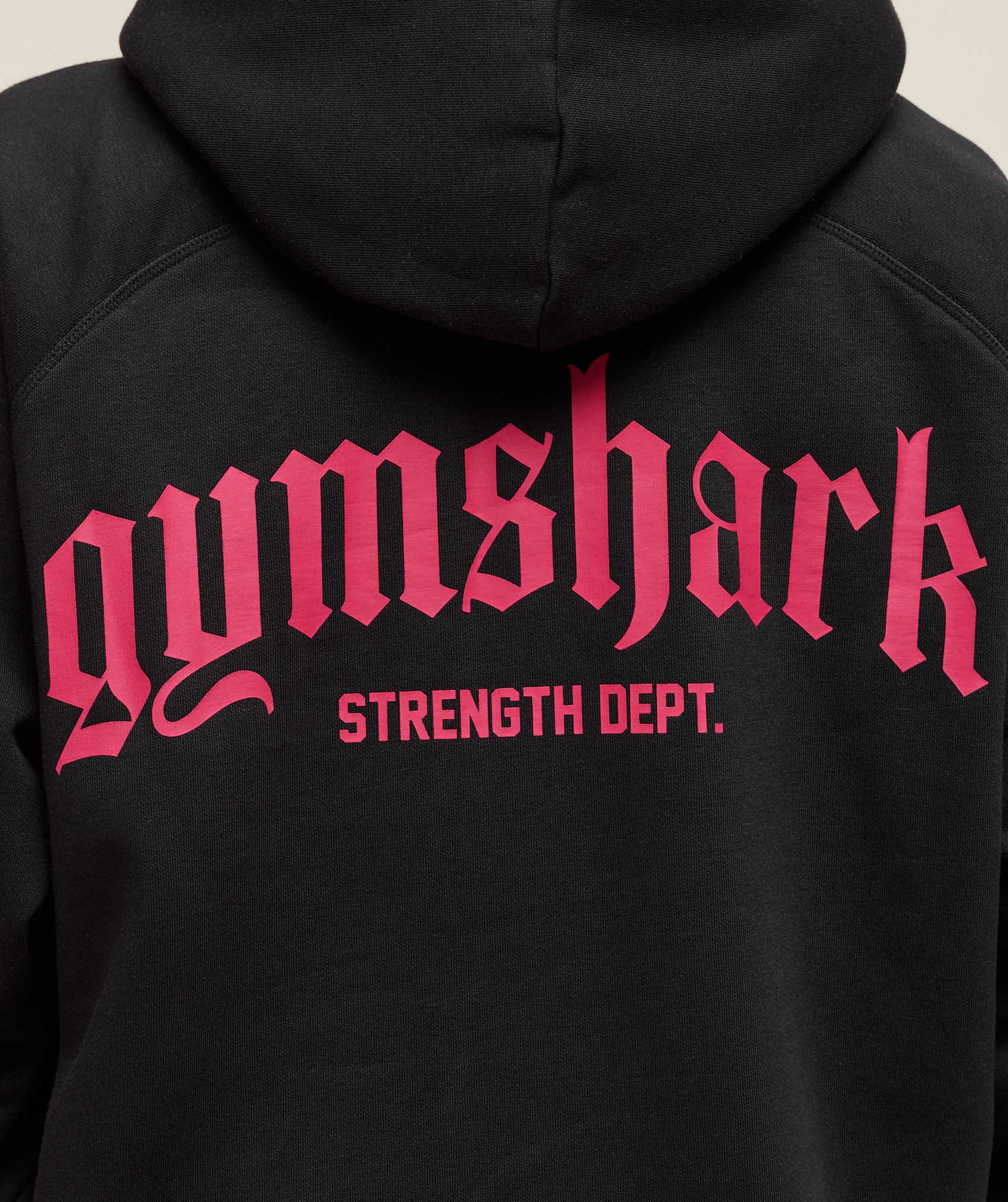 Women's Gymshark Strength Department Oversized Hoodie Black