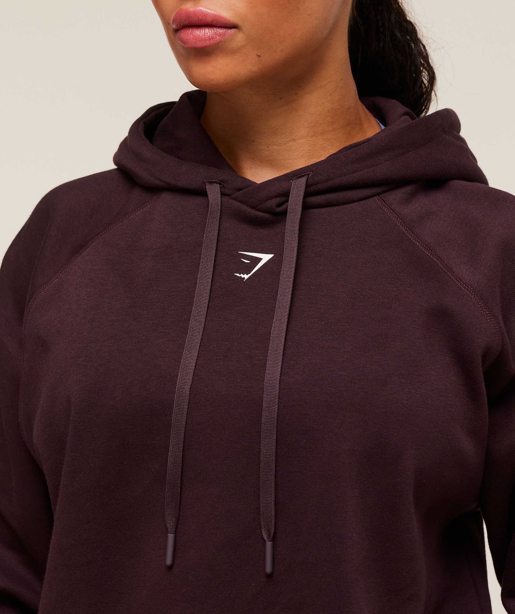 Women's Gymshark Strength Department Oversized Hoodie Cherry Purple