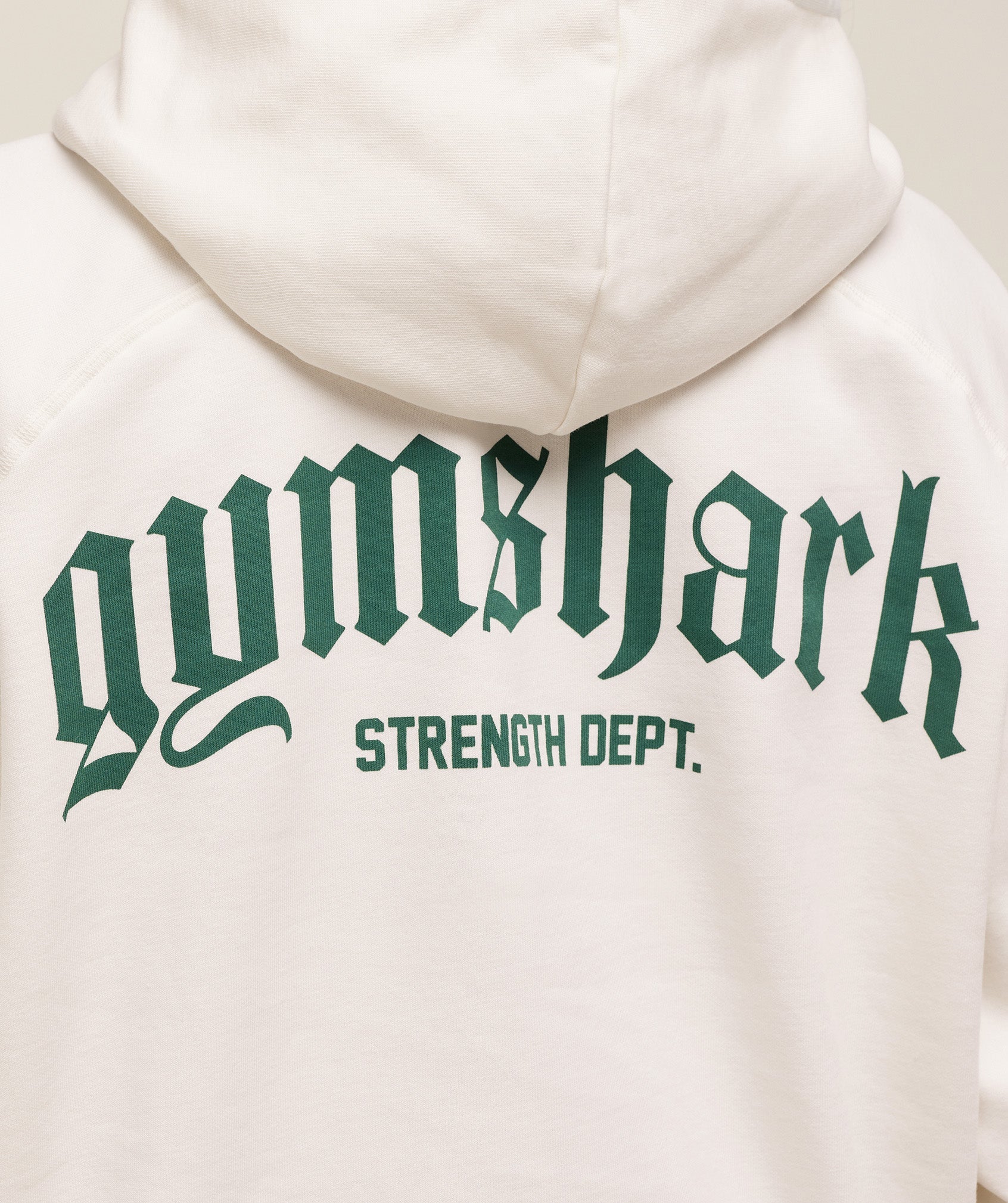 Women's Gymshark Strength Department Oversized Hoodie Soft White