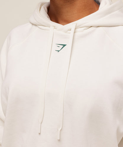 Women's Gymshark Strength Department Oversized Hoodie Soft White