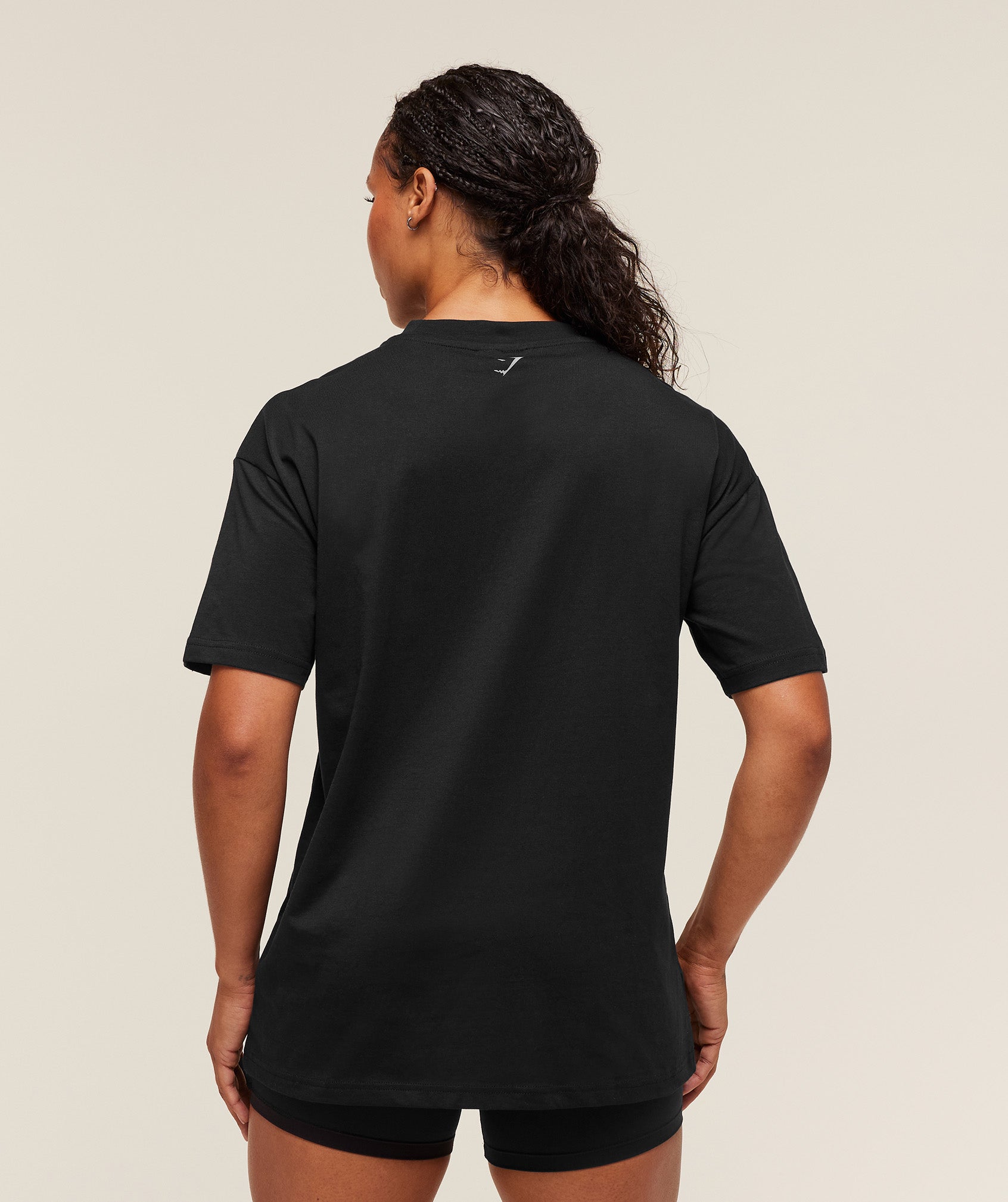 Women's Gymshark Strength Department Oversized T-Shirt Black