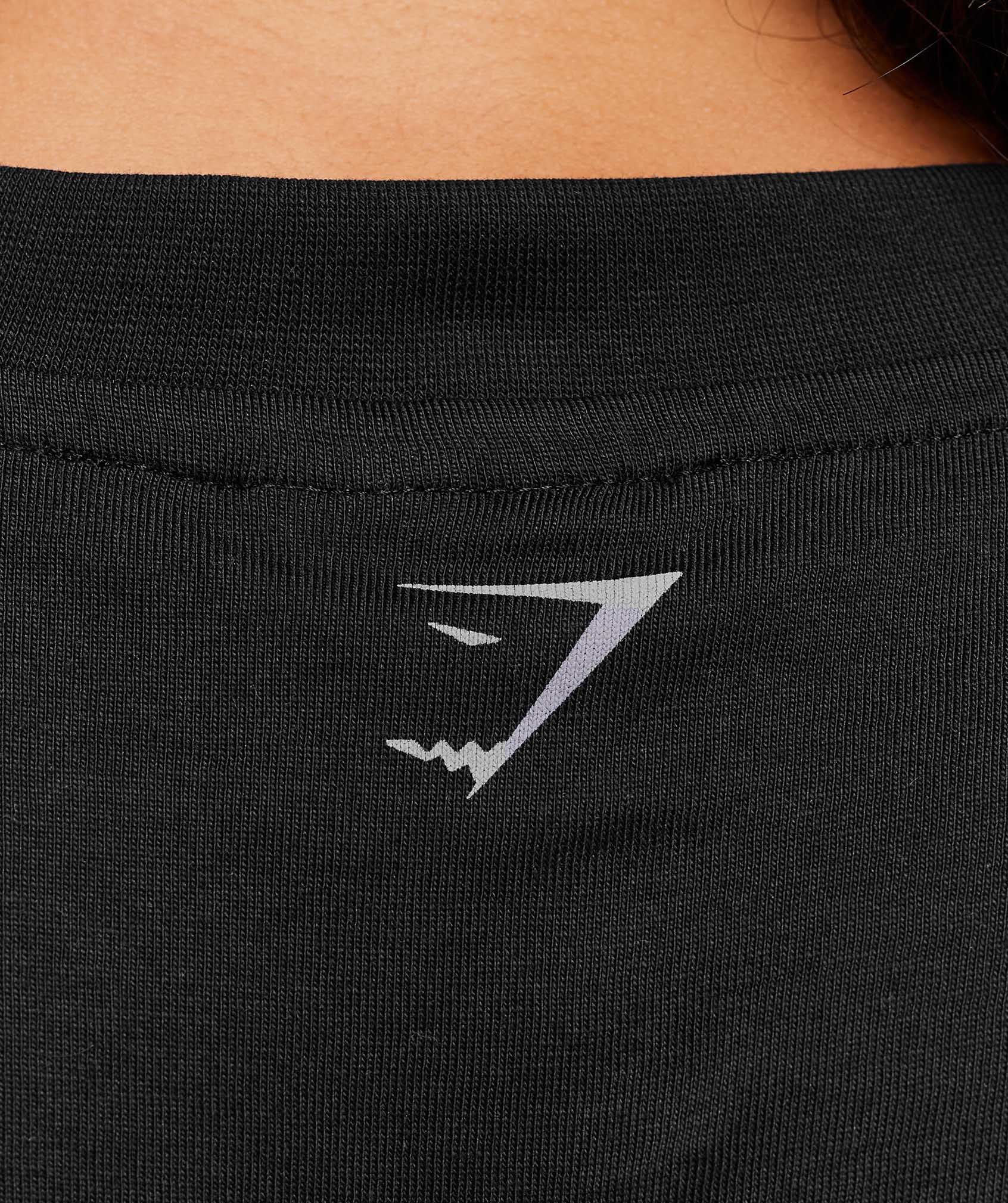 Women's Gymshark Strength Department Oversized T-Shirt Black