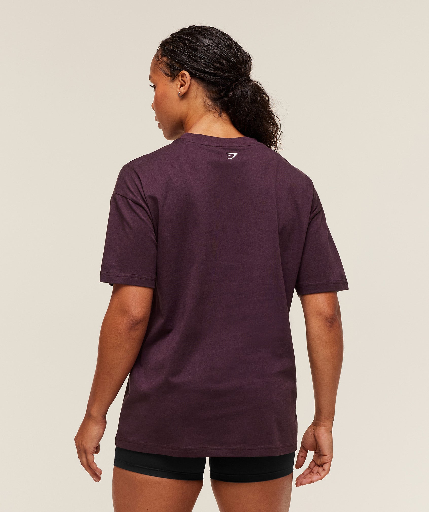 Women's Gymshark Strength Department Oversized T-Shirt Cherry Purple
