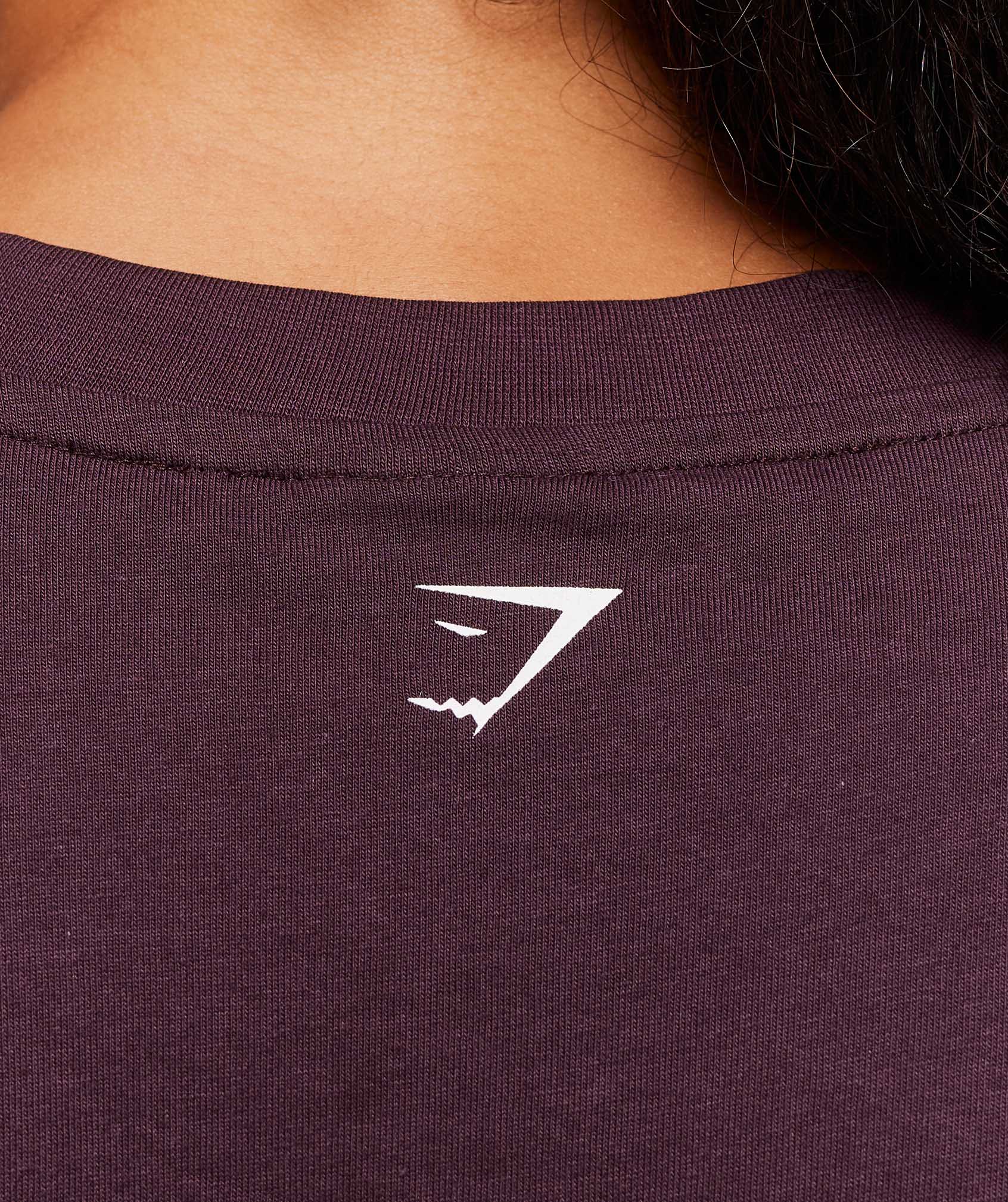 Women's Gymshark Strength Department Oversized T-Shirt Cherry Purple
