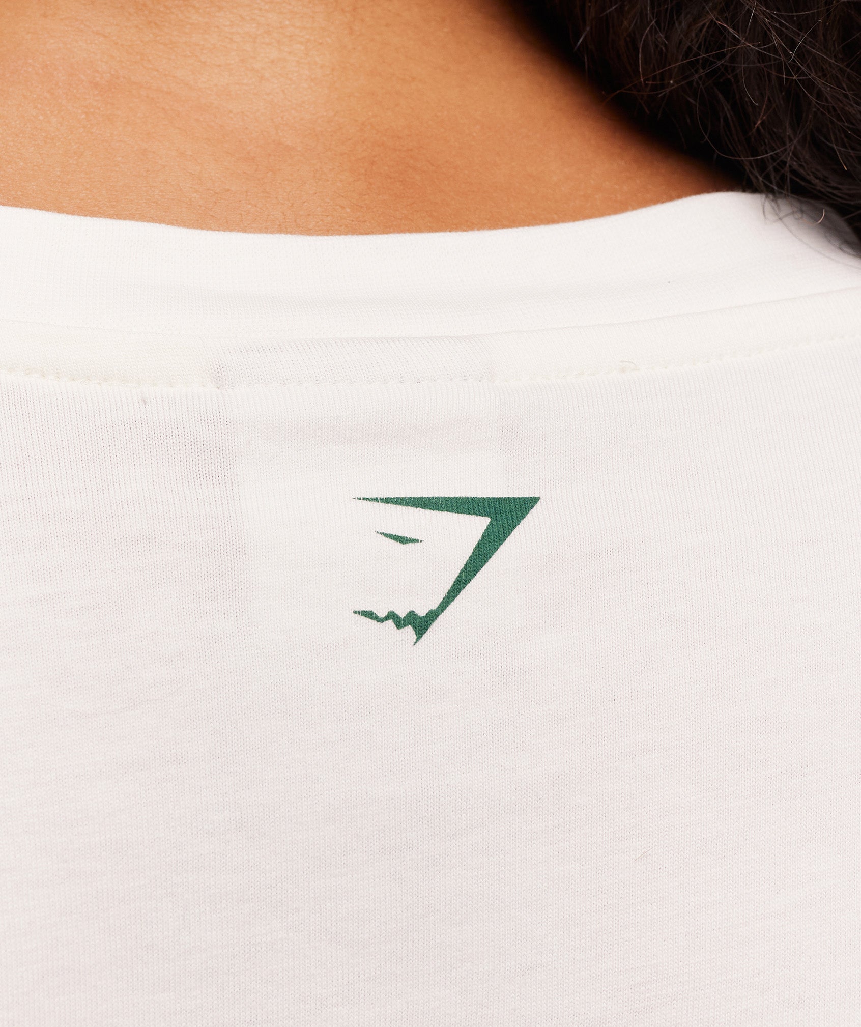 Women's Gymshark Strength Department Oversized T-Shirt Soft White