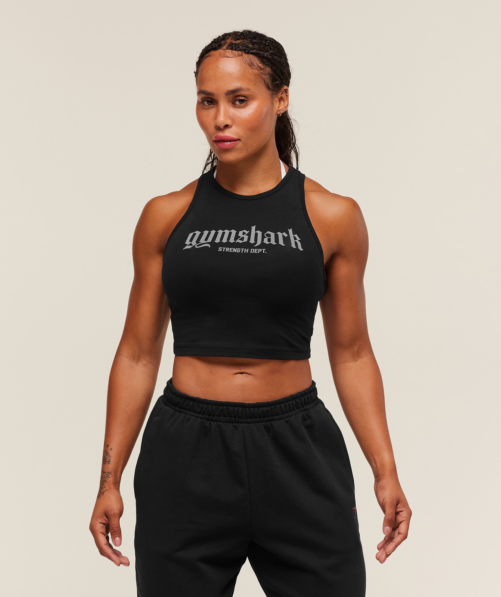 Women's Gymshark Strength Department Tank Black