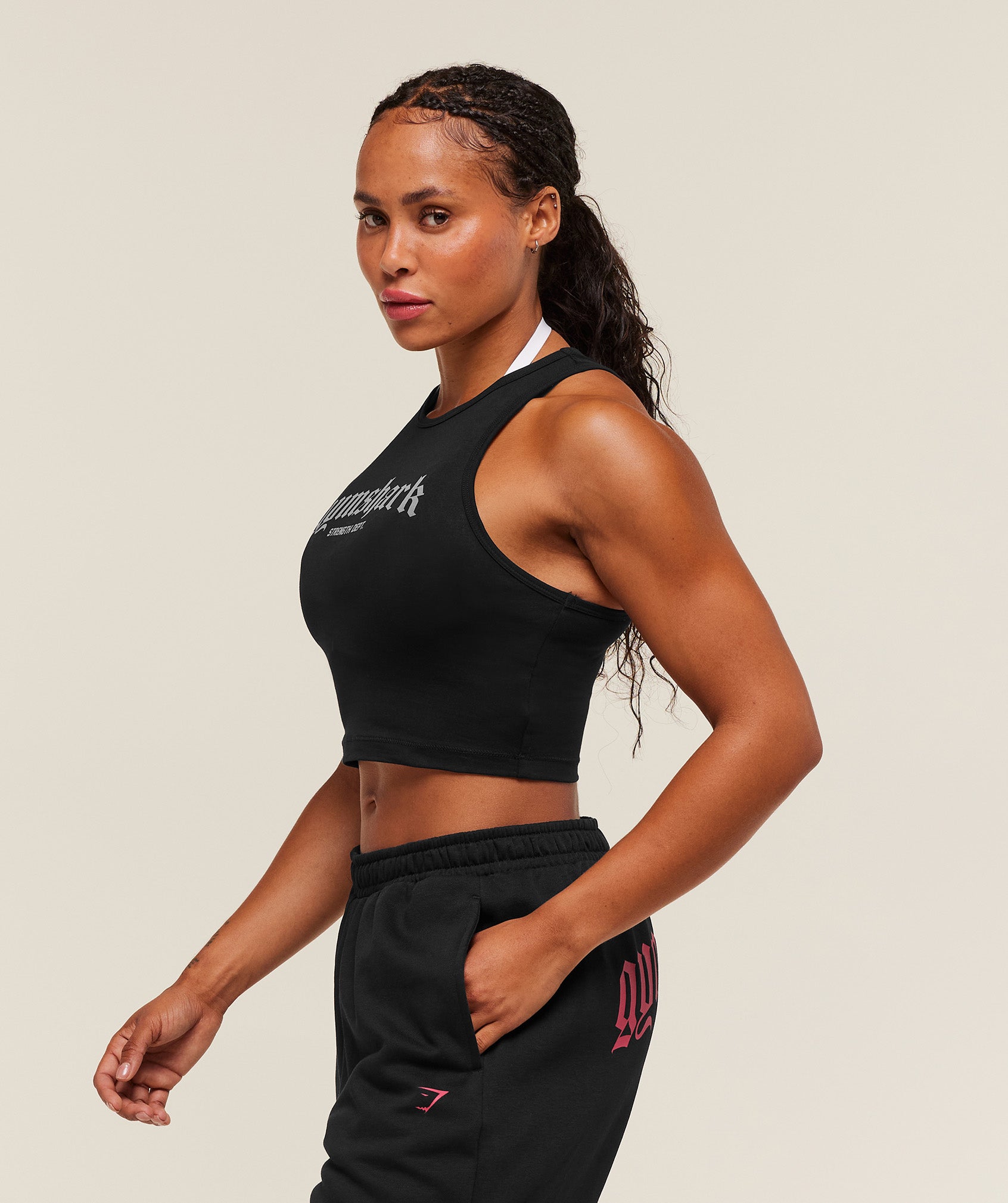 Women's Gymshark Strength Department Tank Black