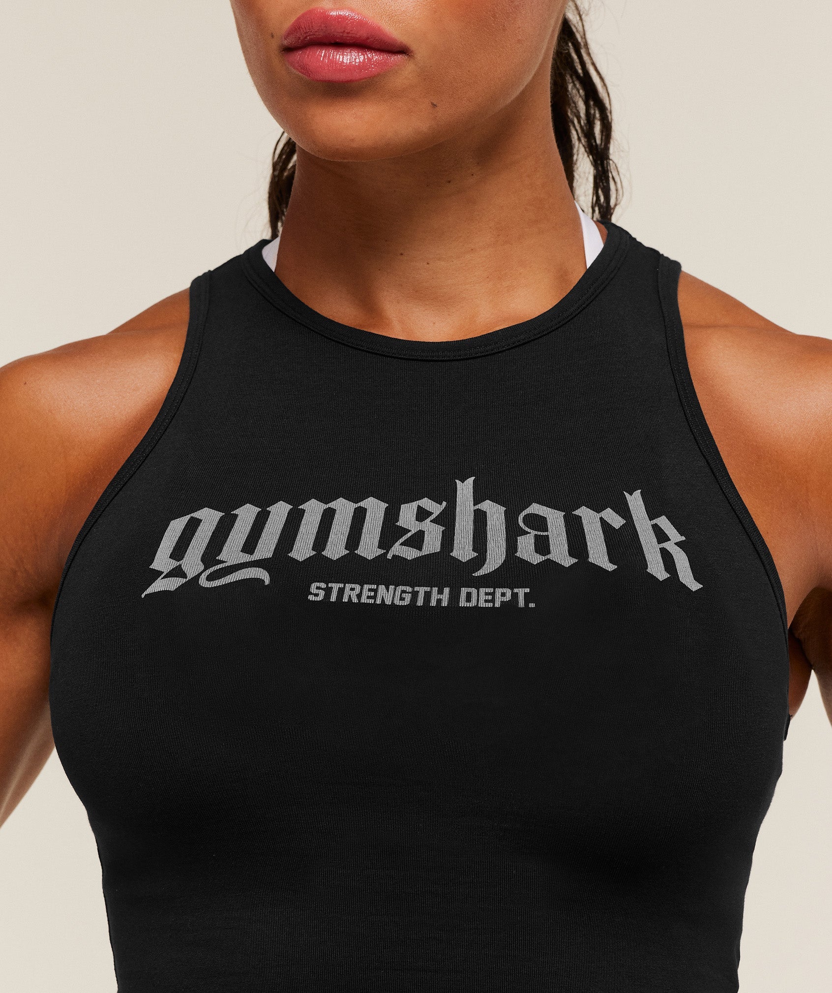 Women's Gymshark Strength Department Tank Black