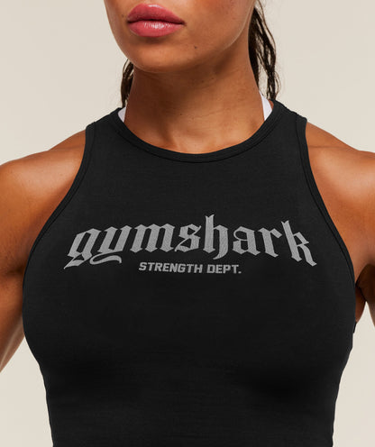 Women's Gymshark Strength Department Tank Black