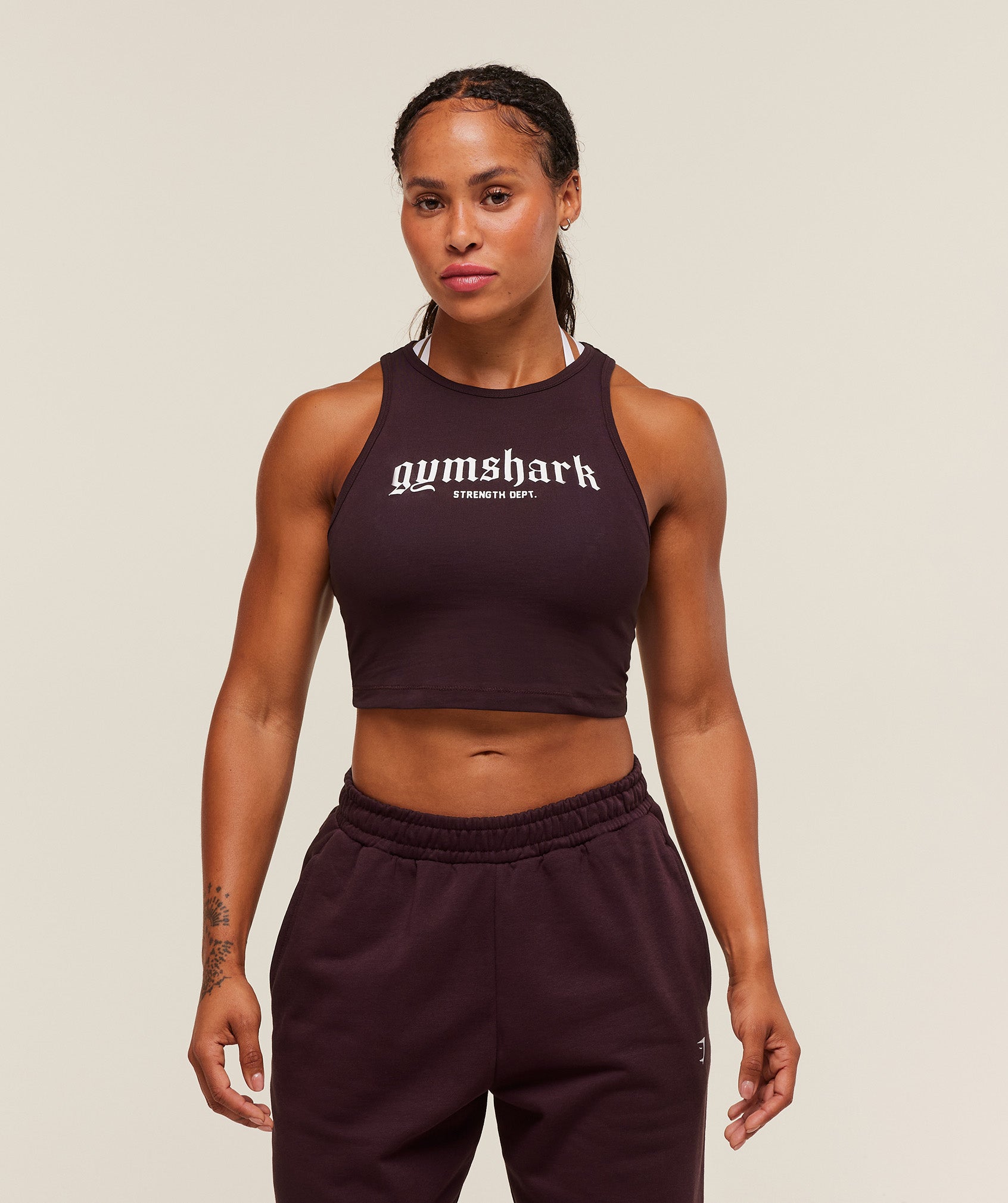 Women's Gymshark Strength Department Tank Cherry Purple