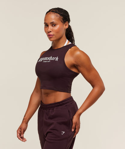 Women's Gymshark Strength Department Tank Cherry Purple