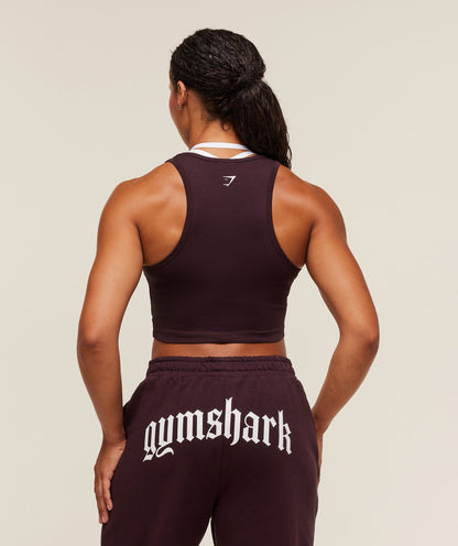 Women's Gymshark Strength Department Tank Cherry Purple