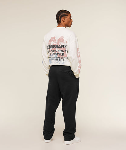 Gymshark Strength Fitness & Lifestyle Long Sleeve T-Shirt Soft White