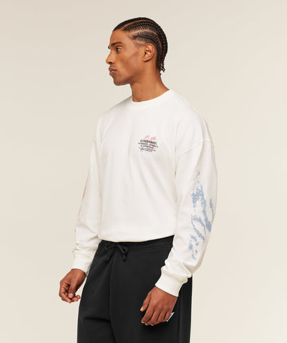 Gymshark Strength Fitness & Lifestyle Long Sleeve T-Shirt Soft White
