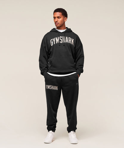 Gymshark Worn Graphic Joggers Black