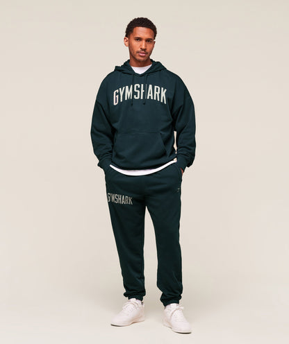 Gymshark Worn Graphic Joggers Deep Petrol Blue