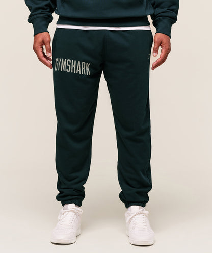 Gymshark Worn Graphic Joggers Deep Petrol Blue