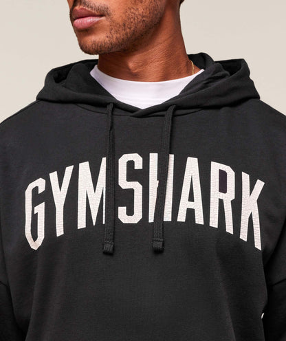 Gymshark Worn Graphic Hoodie Black