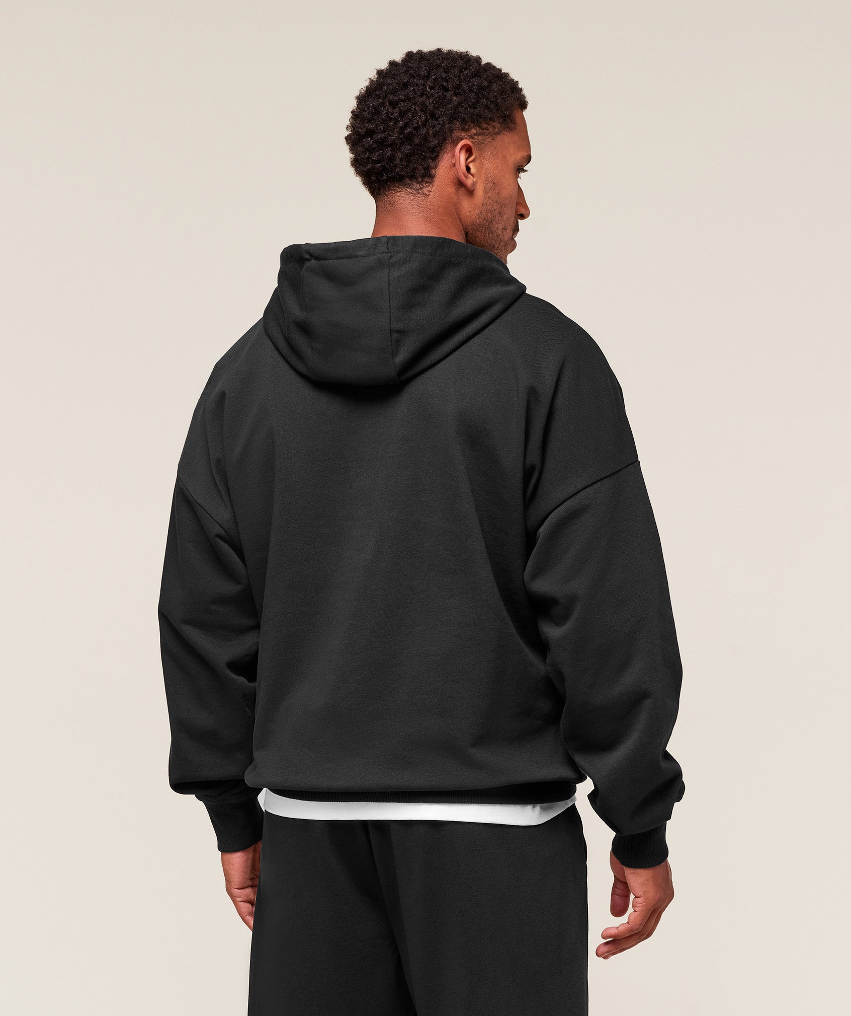 Gymshark Worn Graphic Hoodie Black