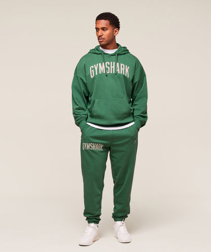 Gymshark Worn Graphic Hoodie Lift Green