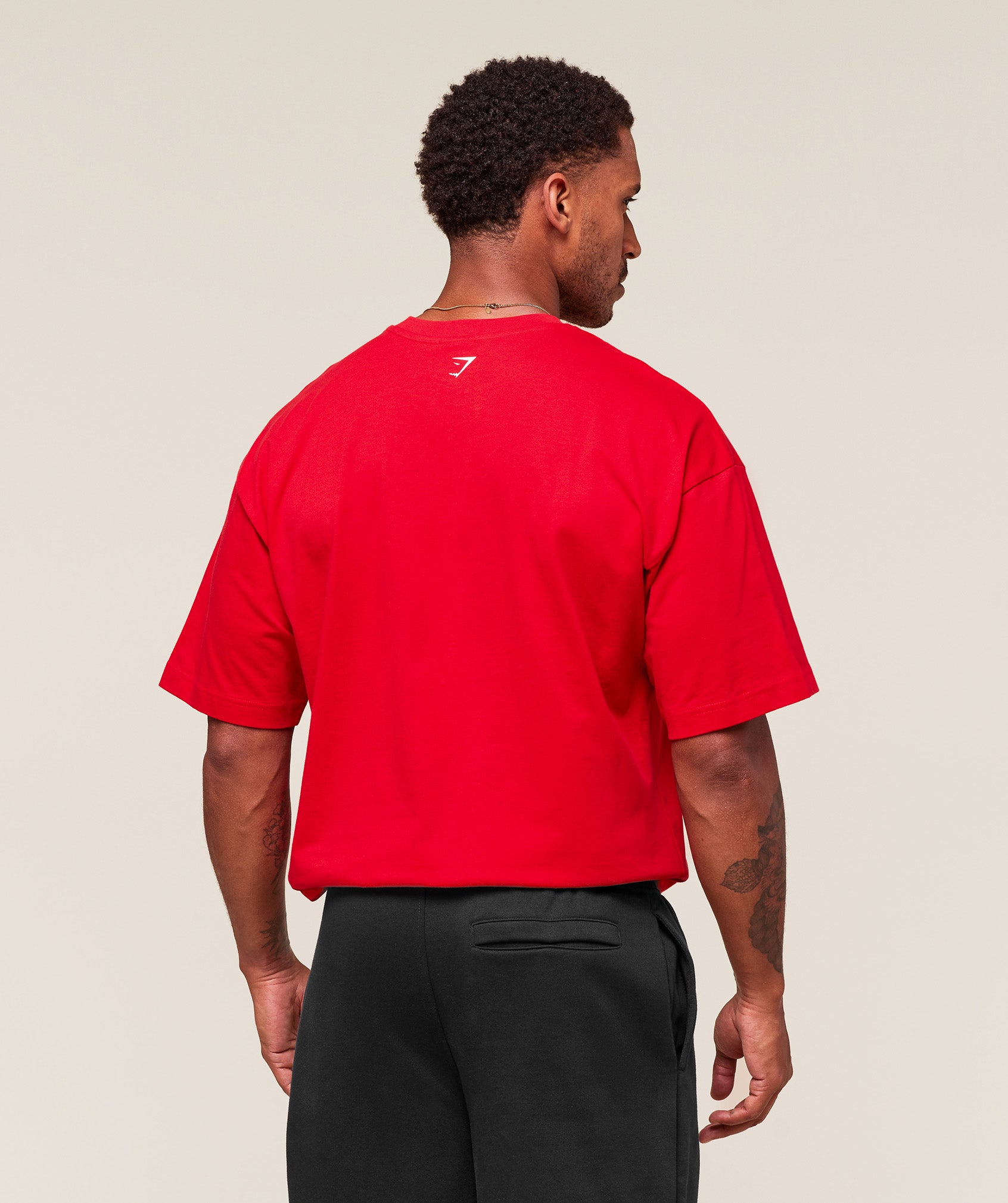 Gymshark Worn Graphic T-Shirt Athletic Red