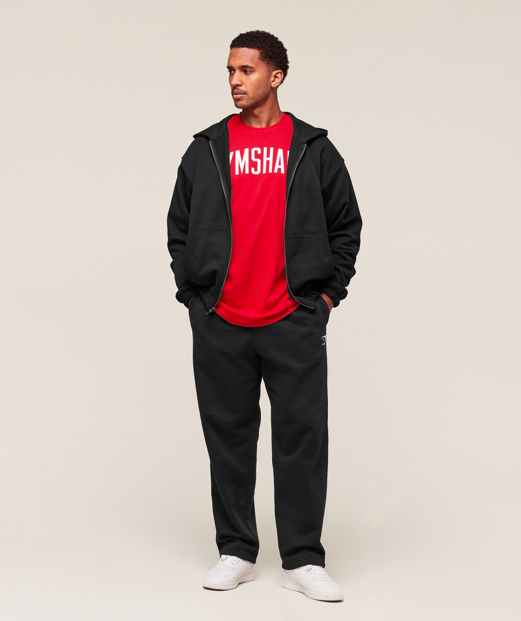 Gymshark Worn Graphic T-Shirt Athletic Red