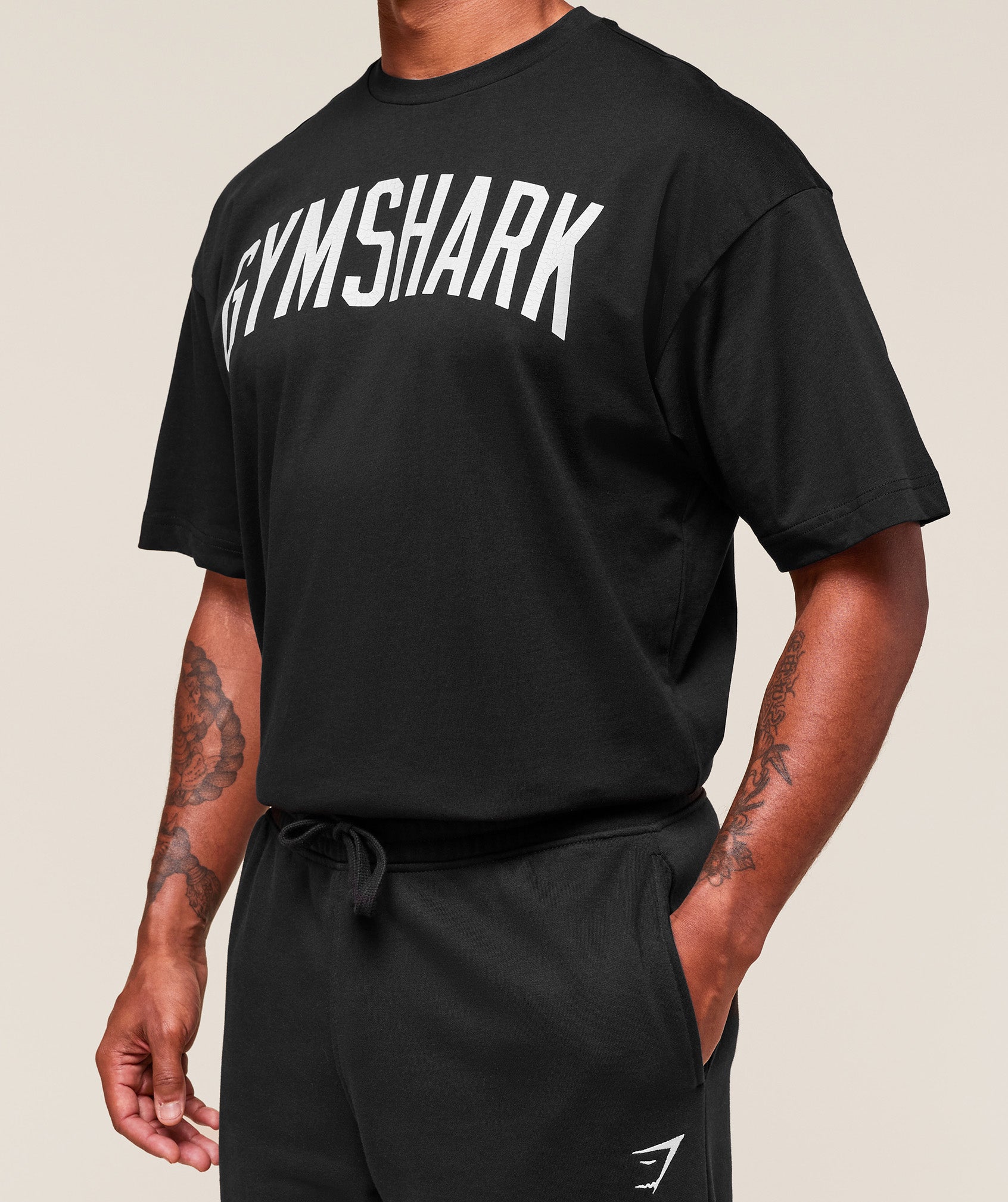 Gymshark Worn Graphic T-Shirt Black