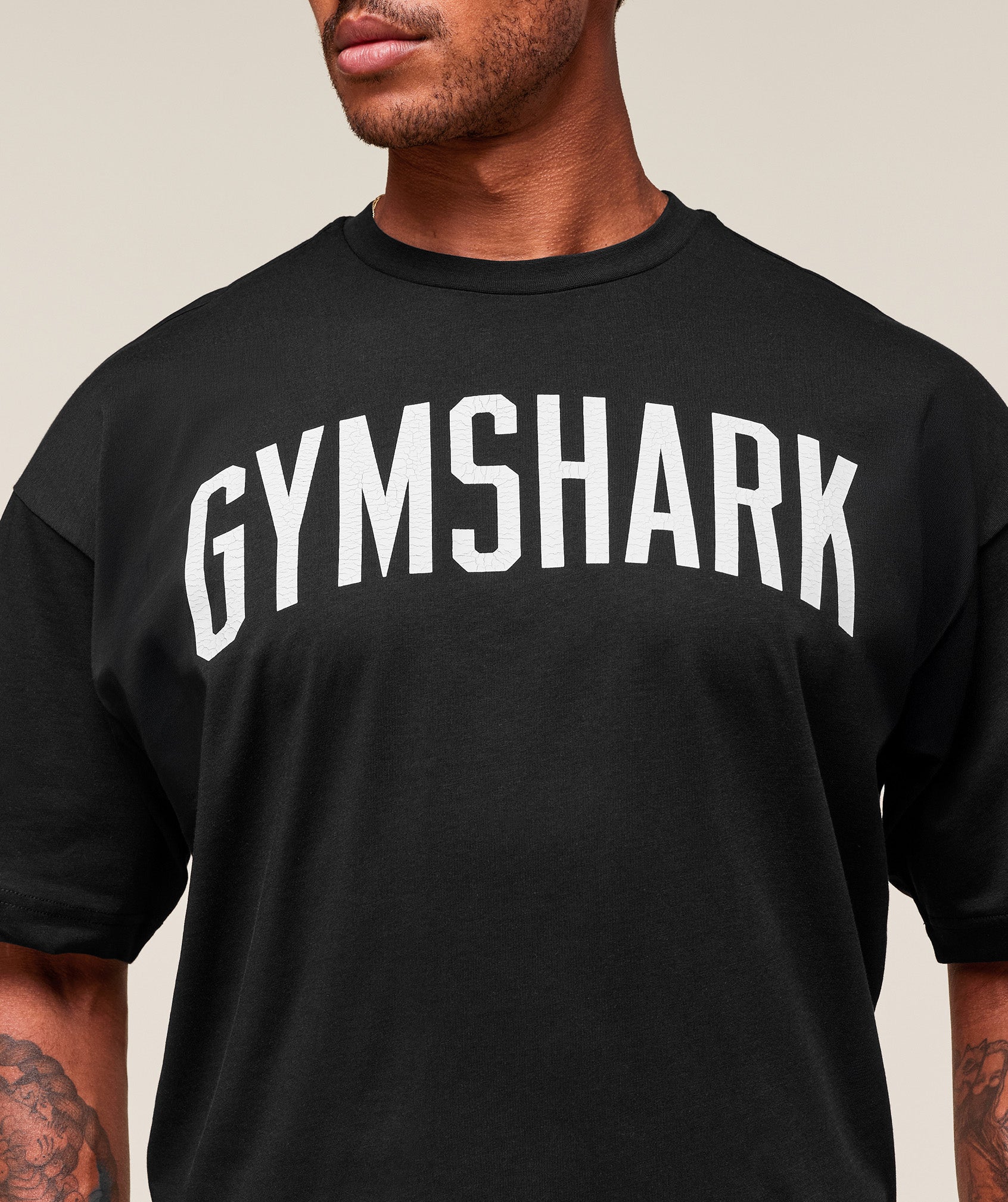 Gymshark Worn Graphic T-Shirt Black