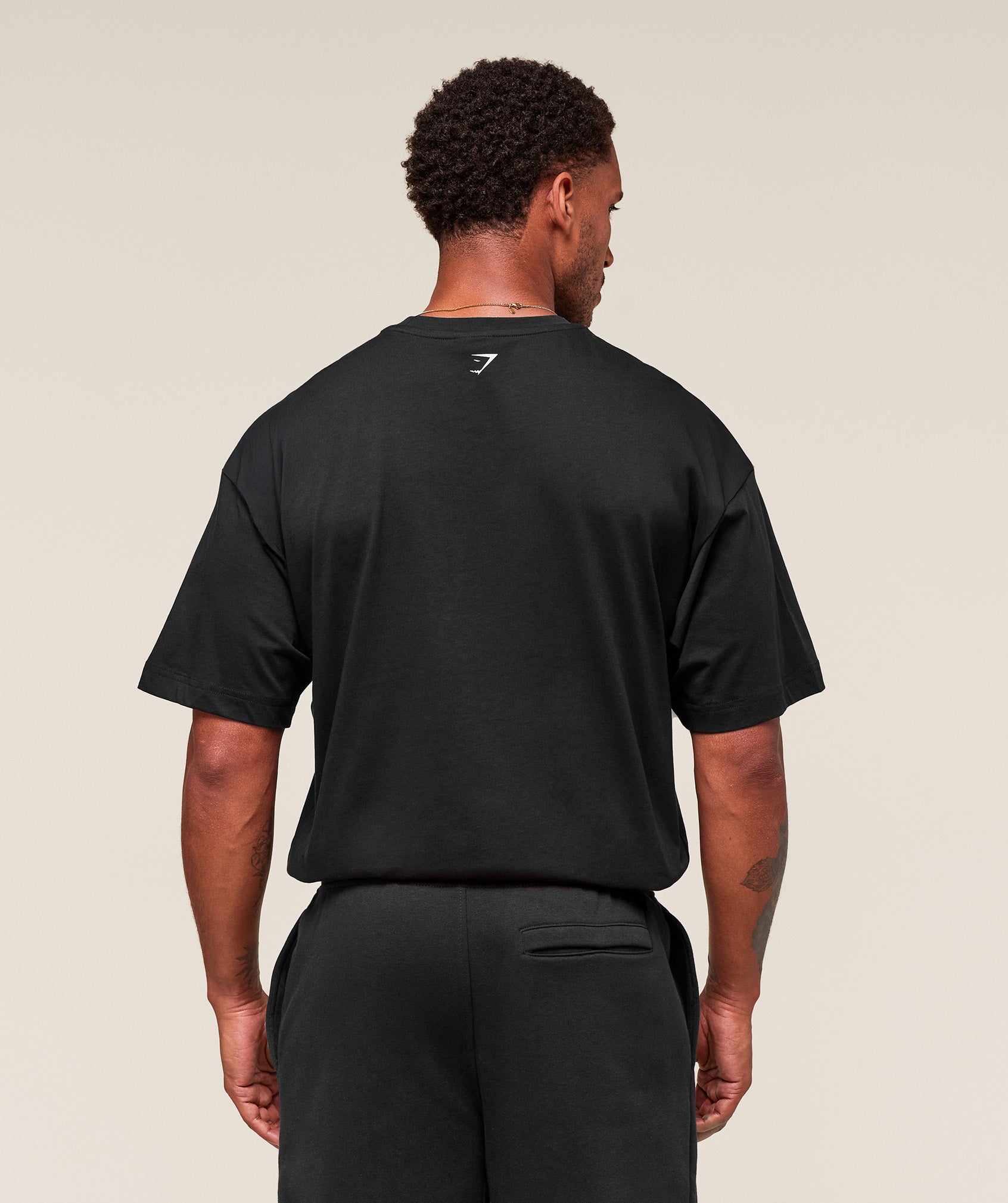 Gymshark Worn Graphic T-Shirt Black