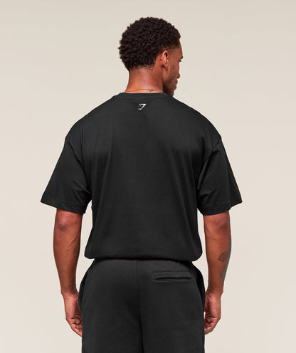 Gymshark Worn Graphic T-Shirt Black