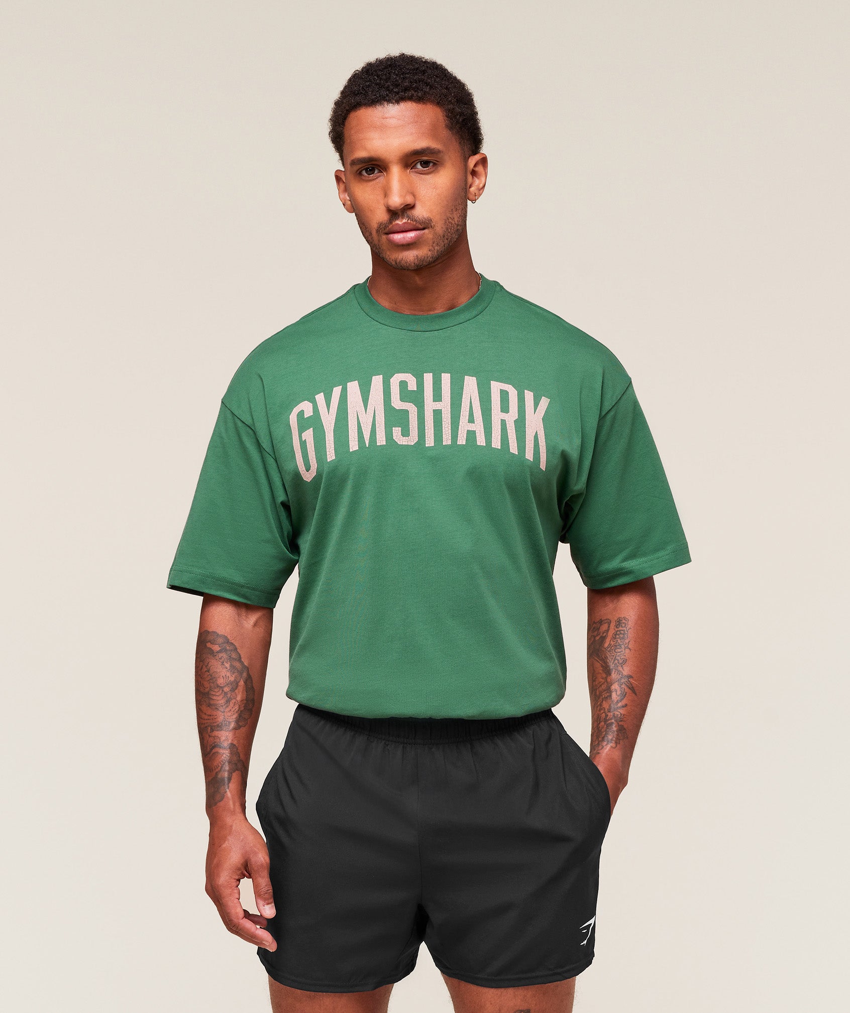 Gymshark Worn Graphic T-Shirt Lift Green