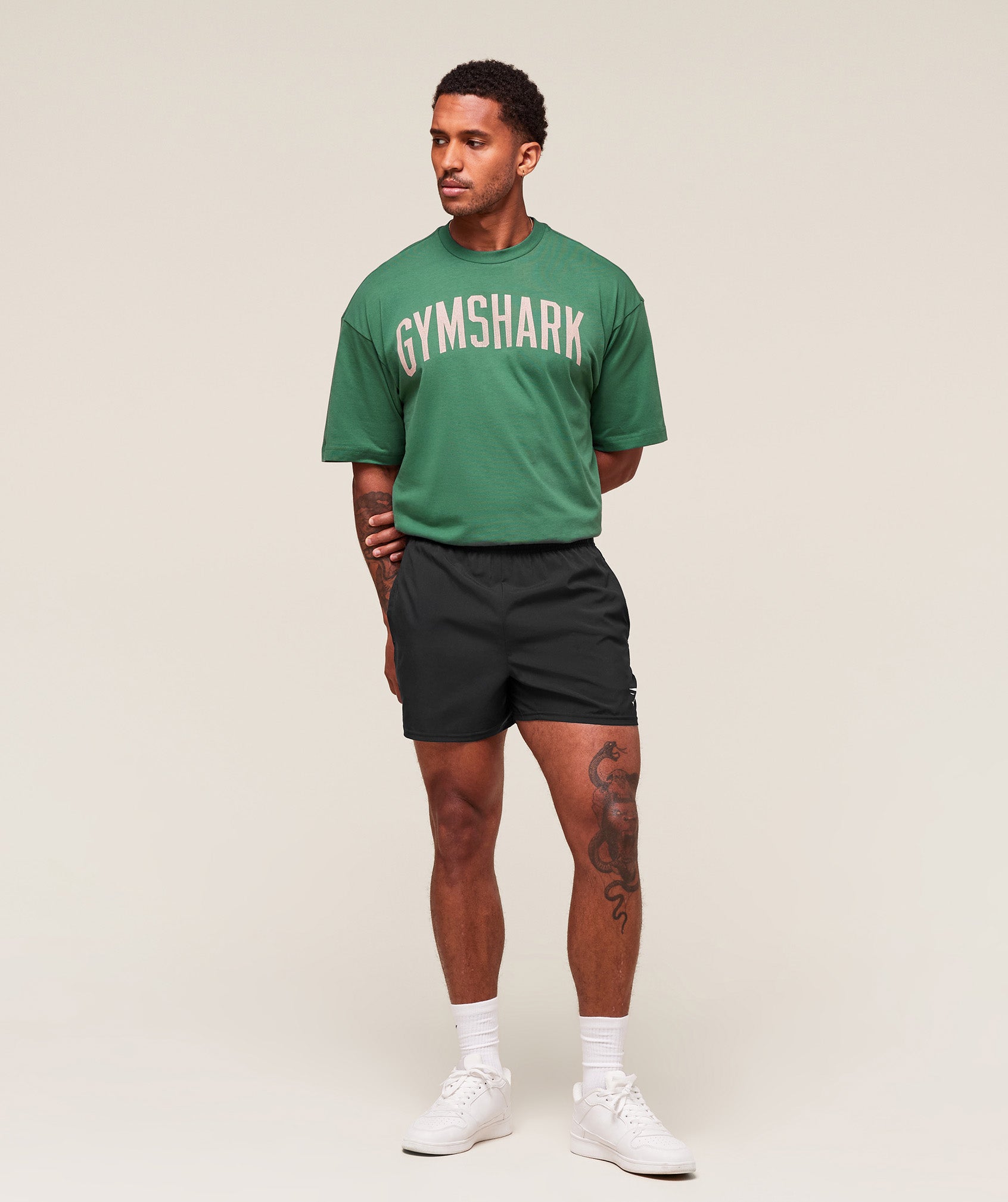 Gymshark Worn Graphic T-Shirt Lift Green